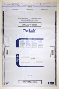 Image of item: 22W x 33H, TripLok Bank Deposit Bags - White - 100/CTN