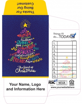 Image of item: Holiday Drive-Up Envelopes - Colorful Tree