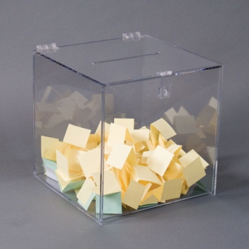 Image of item: Large Cube Acrylic Entry Box - 12in
