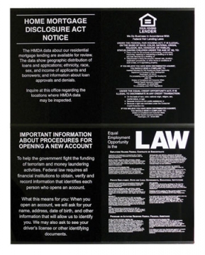 Image of item: Economy Wall Frame for 4 Acrylic Mandatory Signs