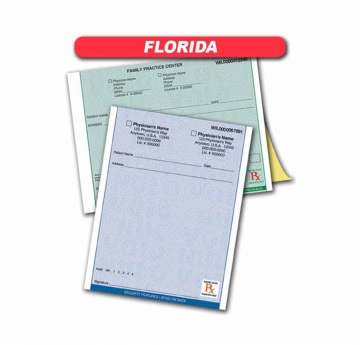 Image of item: Florida RX Prescription Pads 1 Part Forms - Non-Numbered (4 Pads)