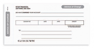 Image of item: Advice of Charge Forms