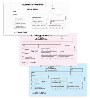 Tel Transfer Form NetBankStore.com: Notice of Telephone Transfer Form Imprinted