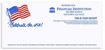 Image of item: Teller Receipts Celebrate the USA