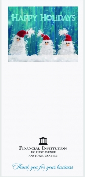 Image of item: Furry Snowmen -3-1/4W - Holiday Drive-Up Envelopes