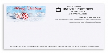 Image of item: Holiday Teller Receipts - Merry Christmas Ornaments