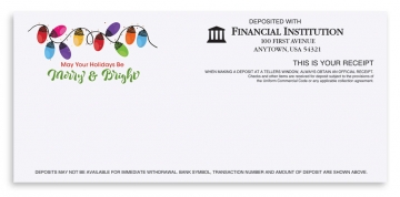 Image of item: Holiday Teller Receipts - May Your Holiday be Merry and Bright