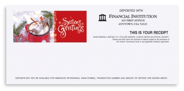 Image of item: Hot Cocoa Snowman - Holiday Teller Receipts