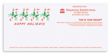 Image of item: Holiday Teller Receipts Happy Holidays