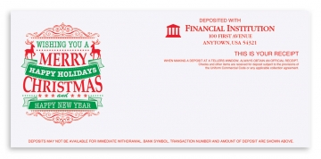 Image of item: Holiday Teller Receipts Wishing You - Wishing You a Merry Christmas