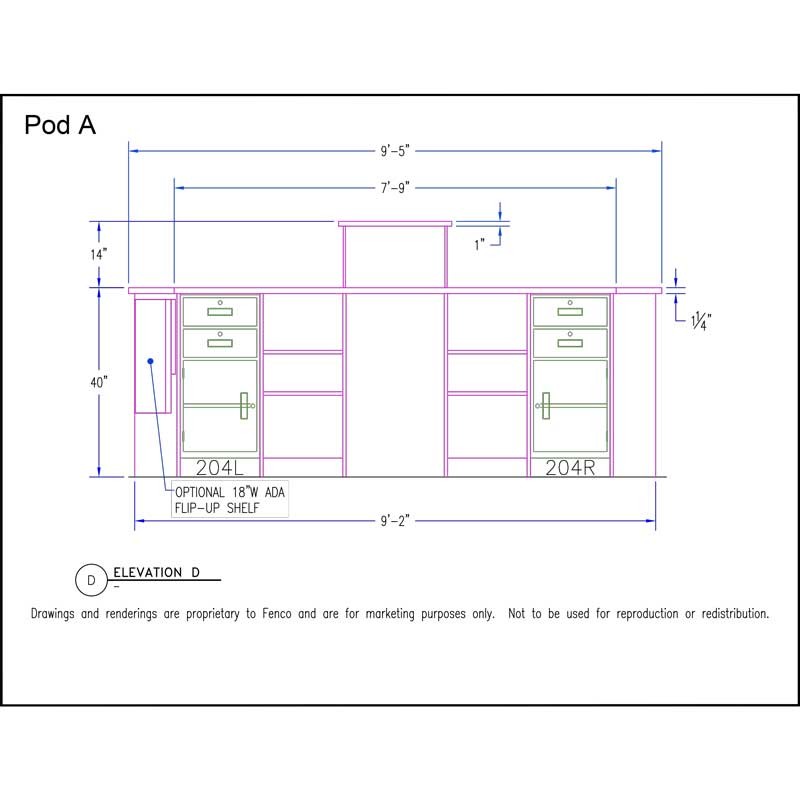 Bank Teller Counter Dimensions