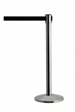 Image of item: Crowd Contol Stanchions Stainless Steel Post with Black Belt