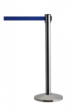 Image of item: Crowd Contol Stanchions Stainless Steel Post with Blue Belt
