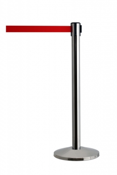 Image of item: Crowd Contol Stanchions Stainless Steel Post with Red Belt