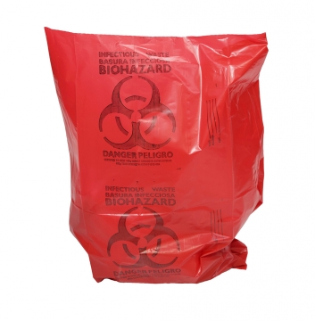 Image of item: 12-16 Gallon Medical Waste Trash Bags - 1.3 Mil - 500/case