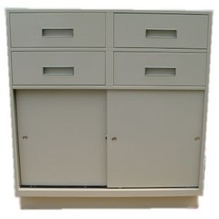 Image of item: Fenco Silverline Pedestal Unit with 4 Box Drawers and 1 Sliding Drawer Cabinet
