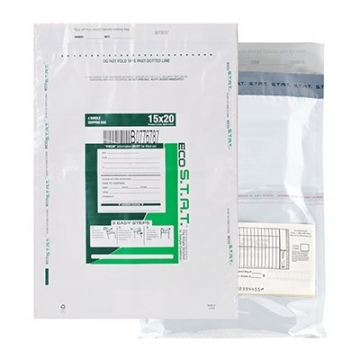 Image of item: 15W x 20H White, Deposit Bags with External Pocket - 250/CTN