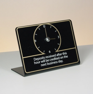 Image of item: Black Acrylic Deposits After Sign