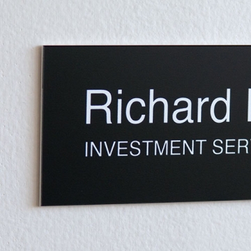 Image of item: Digitally Printed Nameplate - 8W x 2H