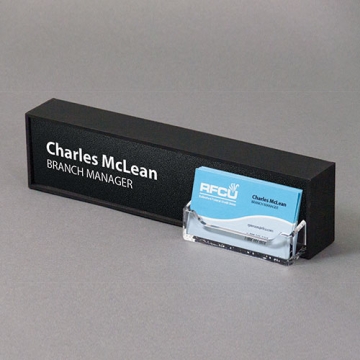 Image of item: Heavy Desk Bar with Business Card Pocket