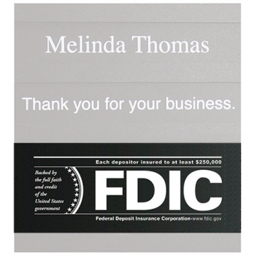 Image of item: FDIC Sign Insert for Teller Information Displays - 7w x 3h