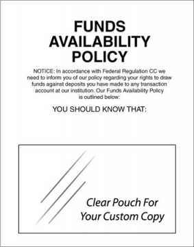 Image of item: Availability of Funds