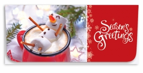 Image of item: Hot Cocoa Snowman - Holiday Currency Envelopes - OUT OF STOCK