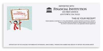 Image of item: Holiday Teller Receipts - Have a Wonderful Day