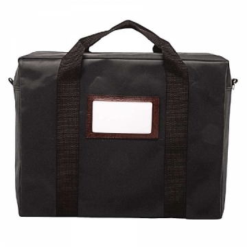 Image of item: 14W x 11H x 3D Briefcase Style Courier Bag with Handles - Laminated Nylon