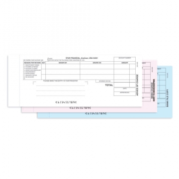 Image of item: Advice of Charge Forms