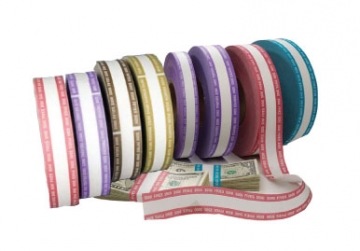 Image of item: Bill Strap Rolls - Cummins 25mm - $1000 - Yellow / Tens