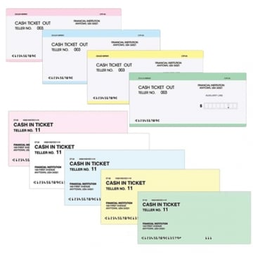 Image of item: Custom Cash-In / Cash-Out Tickets