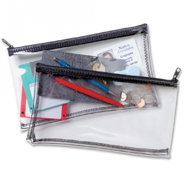 Image of item: 10W x 5H Clear Vinyl Zipper Wallets