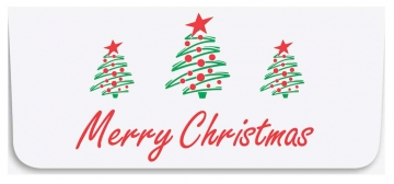 Image of item: Merry Christmas Trees - Holiday Currency Envelopes