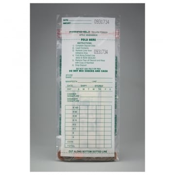 Image of item: Clear Drop Safe Bags - 5W x 9.5H  - 1000/CTN
