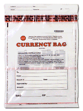 Image of item: 15W x 20H Clear Currency Bundle Bags- 100/CTN