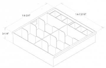 Image of item: Cash & Coin Tray Plastic