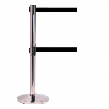 Image of item: QueueMaster 550 Retractable Dual Belt Posts - Set of 2