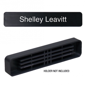 Image of item: Black Name Insert - Radius Corners
