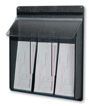 Image of item: Exterior Literature Dispenser Deposit Slip Holder 3-Pocket 3.5W