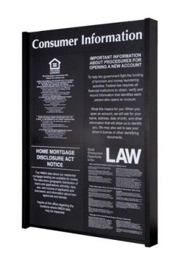 Image of item: Contemporary Wall Frame for 4 Magnetic Mandatory Signs