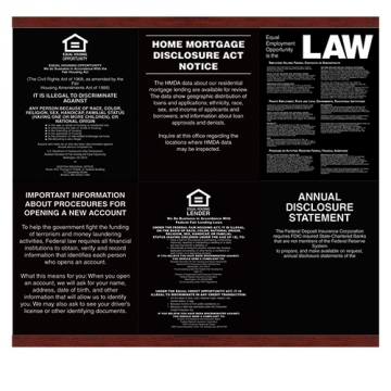 Image of item: Magnetic Mandatory Sign Frame | Accent Rails for 6 Signs