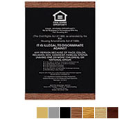 Image of item: Magnetic Mandatory Sign Frame | Accent Rails for 1 Sign