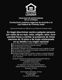 Image of item: Equal Housing Opportunity SPANISH