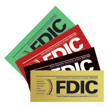 Image of item: FDIC Wall Sign Non glare Subsurface Printed