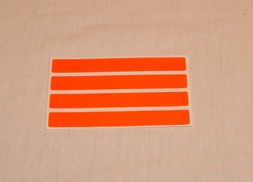 Image of item: Red Color Sticker For Pneumatic Tubes 1/2" X 4"