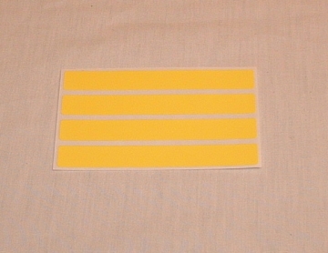 Image of item: Yellow Color Sticker For Pneumatic Tubes 1/2" X 4"
